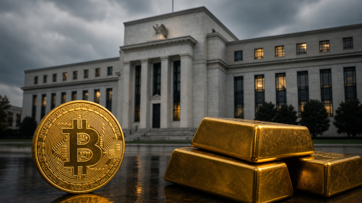 Bitcoin i zlato ztrácejí společně, Fed Warsh drží sazby vysoko