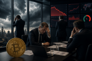 Bitcoin klesá na 58 600 dolarů a index strachu dosáhl hodnoty 12. DXY posiluje, Strategy ztrácí hotovostní rezervy