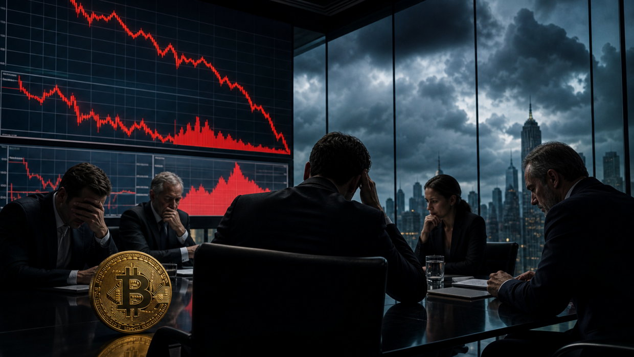 Bitcoin propadl na 58 000 dolarů a smazal zisky celého roku. Akcie MicroStrategy krvácí třiceti procenty