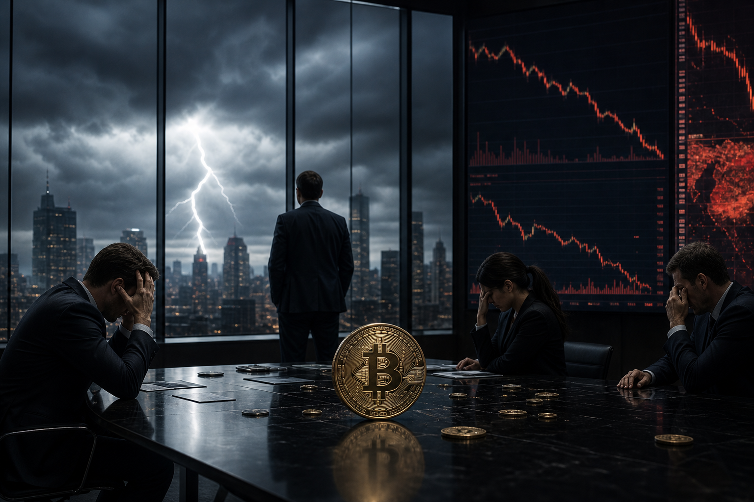 Kryptotrh přišel za týden o 390 miliard dolarů a index strachu klesl na 8