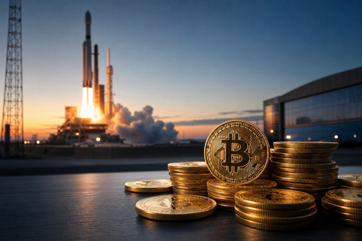 SpaceX vstoupila na burzovní žebříček s 18 712 bitcoiny jako osmý největší korporátní držitel